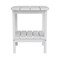 Flash Furniture White 2 Tier Adirondack Style Patio Side Table LE-HMP-1035-1517H-WT-GG - alternate 6